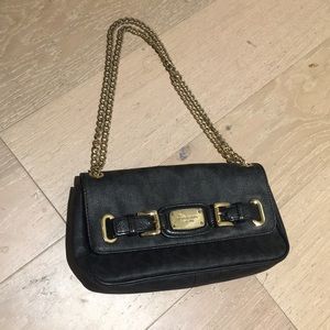 Michael Kors satchel handbag in Black and gold